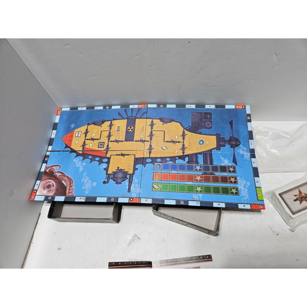 Red November Board Game Cooperative Gnome Submarine Survival Missing One Piece - Picture 7 of 9